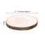 Rustic Poplar Wood Slices Round - Perfect Table Centerpieces for Weddings 12" Dia