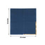 50-Pack Paper Beverage Napkins Navy Blue with Gold Foil Edge - 2 Ply Disposable Soft 18GSM Cocktail Napkins 5"x5"