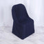 Polyester Slip On Folding Chair Covers Navy Blue - Stain-Resistant Reusable Durable Fabric