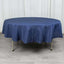 Premium Polyester 90" Round Tablecloth Navy Blue - Stain and Wrinkle-Resistant Design with 220GSM Thickness Table Cover