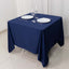 Scuba Square 70"x70" Tablecloth Navy Blue - Wrinkle Free & Stain Resistant Table Cover