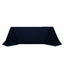 Fire Retardant Premium Polyester 90"x132" Rectangular Tablecloth Navy Blue - High-Performance Seamless Table Cover