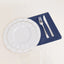 5 Pack Cotton Blend 20"x20" Napkins Navy Blue - Wrinkle-Resistant & Washable Dinner Napkins