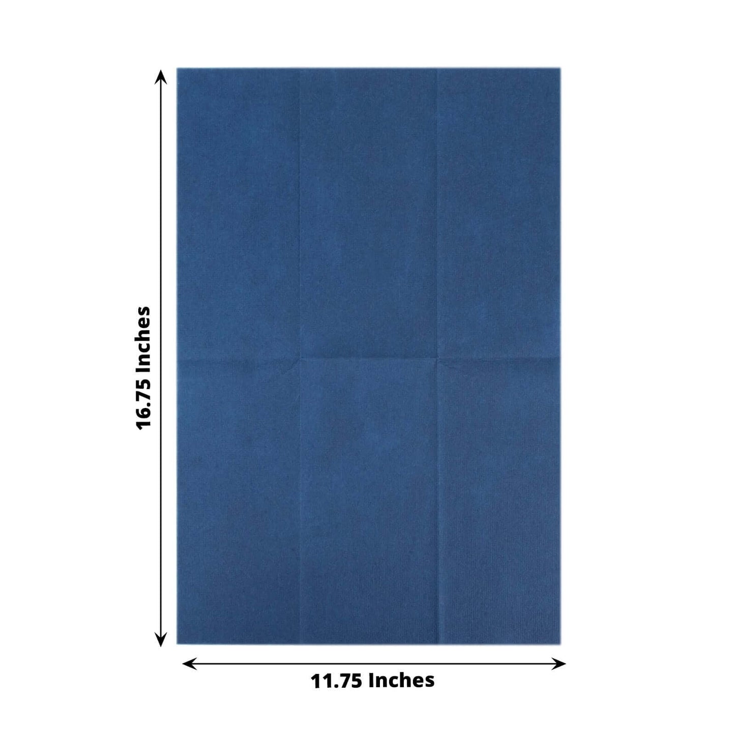 20 Pack Linen-Like Paper 8.5"x4" Napkins Navy Blue - Highly Absorbent & Disposable Airlaid Guest Towels