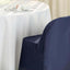 Polyester Slip On Folding Chair Covers Navy Blue - Stain-Resistant Reusable Durable Fabric