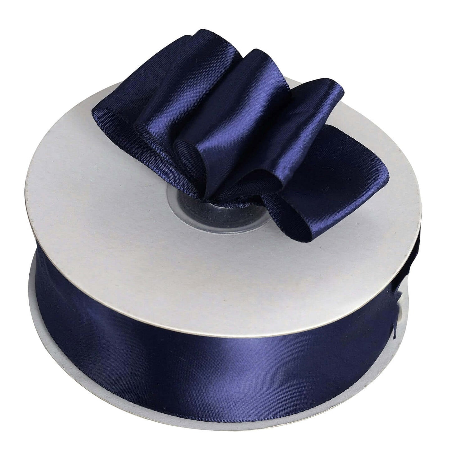 50 Yards 1.5" Navy Blue Single Face Decorative Satin Ribbon