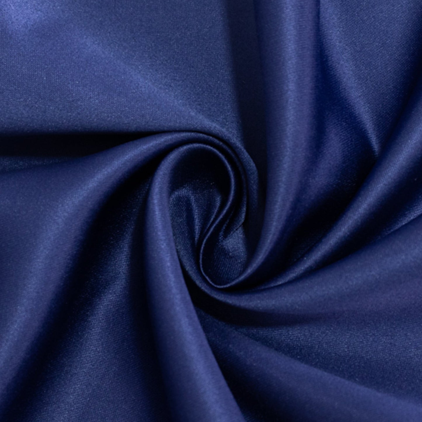 Lamour Satin 54"x54" Table Overlay Square Tablecloth Navy Blue - Durable & Silk-Like Table Cover
