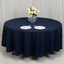 Fire Retardant Premium Polyester 108" Round Tablecloth Navy Blue - High-Performance Table Cover