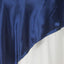 Satin 60"x60" Table Overlay Square Tablecloth Navy Blue - Smooth Silky Touch Table Cover