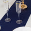 Lamour Satin 12"x108" Table Runner Navy Blue - Smooth & Lustrous Finish