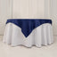 Lamour Satin 54"x54" Table Overlay Square Tablecloth Navy Blue - Durable & Silk-Like Table Cover