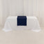 Scuba Polyester 24"x72" Wide Table Runner Navy Blue - Wrinkle-Free Table Linen