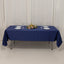 Lamour Satin 60"x102" Rectangle Tablecloth Navy Blue - Durable & Silky Soft Feel Table Cover