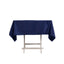 Lamour Satin 54"x54" Square Tablecloth Navy Blue - Durable & Silk-Like Table Cover