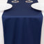 Scuba Polyester 12"x108" Table Runner Navy Blue - Wrinkle-Free Table Linen