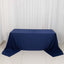 Scuba Rectangular 90"x156" Tablecloth Navy Blue - Wrinkle Free, Stain Resistant & Seamless Table Cover