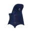 Stretch Spandex Chair Cover Navy Blue for Folding Chairs - Secure Fit Slipcover with Silver Rhinestone Buckled Sash Band
