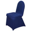 Spandex Chair Cover for Banquet Chairs Navy Blue - Stretch 160GSM Fabric with Slip-On Slipcover