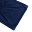 5 Pack Spandex Chair Sashes Navy Blue Ruffled Style - Wide Easy to Use Stretch Chair Bands 8"x13"