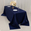 Lamour Satin 90"x132" Rectangle Tablecloth Navy Blue - Soft & Silk-Like Seamless Table Cover