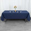 Premium Polyester 60"x102" Rectangle Tablecloth Navy Blue - Durable 220GSM Wrinkle-Resistant Table Cover