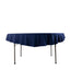 Scuba Round 70" Tablecloth Navy Blue - Wrinkle Free & Stain Resistant Table Cover