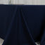 Fire Retardant Premium Polyester 90"x132" Rectangular Tablecloth Navy Blue - High-Performance Seamless Table Cover