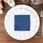 20 Pack Linen-Like Paper 5"x5" Napkins Navy Blue - Highly Absorbent Airlaid Napkins