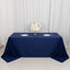 Scuba Rectangular 90"x132" Tablecloth Navy Blue - Wrinkle Free, Stain Resistant & Seamless Table Cover