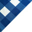 5-Pack Plastic Table Covers Navy Blue Checkered Rectangle - Durable PVC Disposable Covers for Events 54"x108"