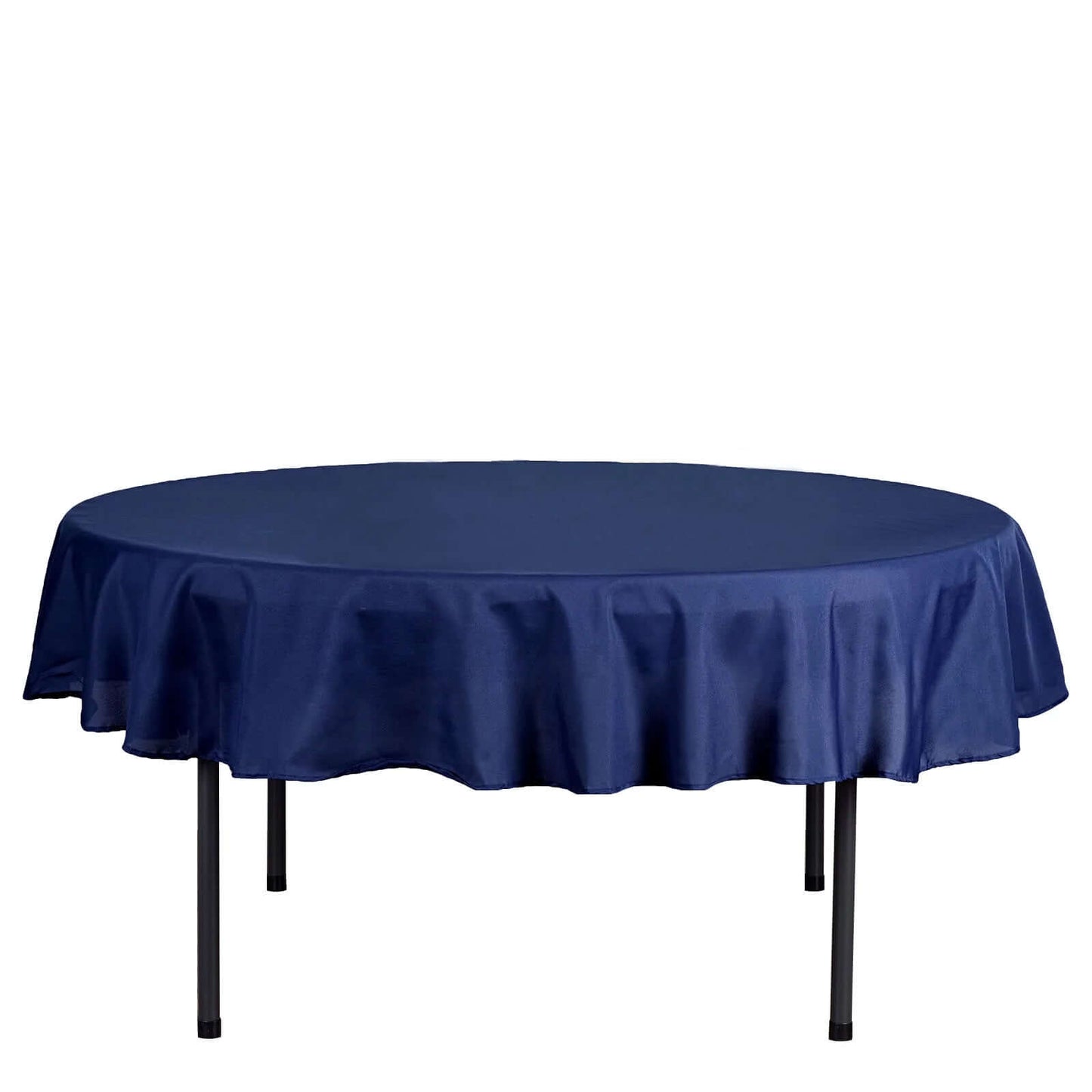 Polyester 70" Round Tablecloth Navy Blue - Durable & Wrinkle-Resistant Table Cover