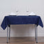 Polyester 54"x54" Table Overlay Square Tablecloth Navy Blue - Wrinkle-Resistant & Durable Table Cover