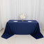 Scuba Rectangular 90"x156" Tablecloth Navy Blue - Wrinkle Free, Stain Resistant & Seamless Table Cover