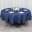 Premium Polyester 90" Round Tablecloth Navy Blue - Stain and Wrinkle-Resistant Design with 220GSM Thickness Table Cover