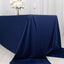 Scuba Rectangular 90"x156" Tablecloth Navy Blue - Wrinkle Free, Stain Resistant & Seamless Table Cover