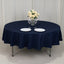 Fire Retardant Premium Polyester 90" Round Tablecloth Navy Blue - High-Performance Table Cover