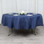 Premium Polyester 90" Round Tablecloth Navy Blue - Stain and Wrinkle-Resistant Design with 220GSM Thickness Table Cover