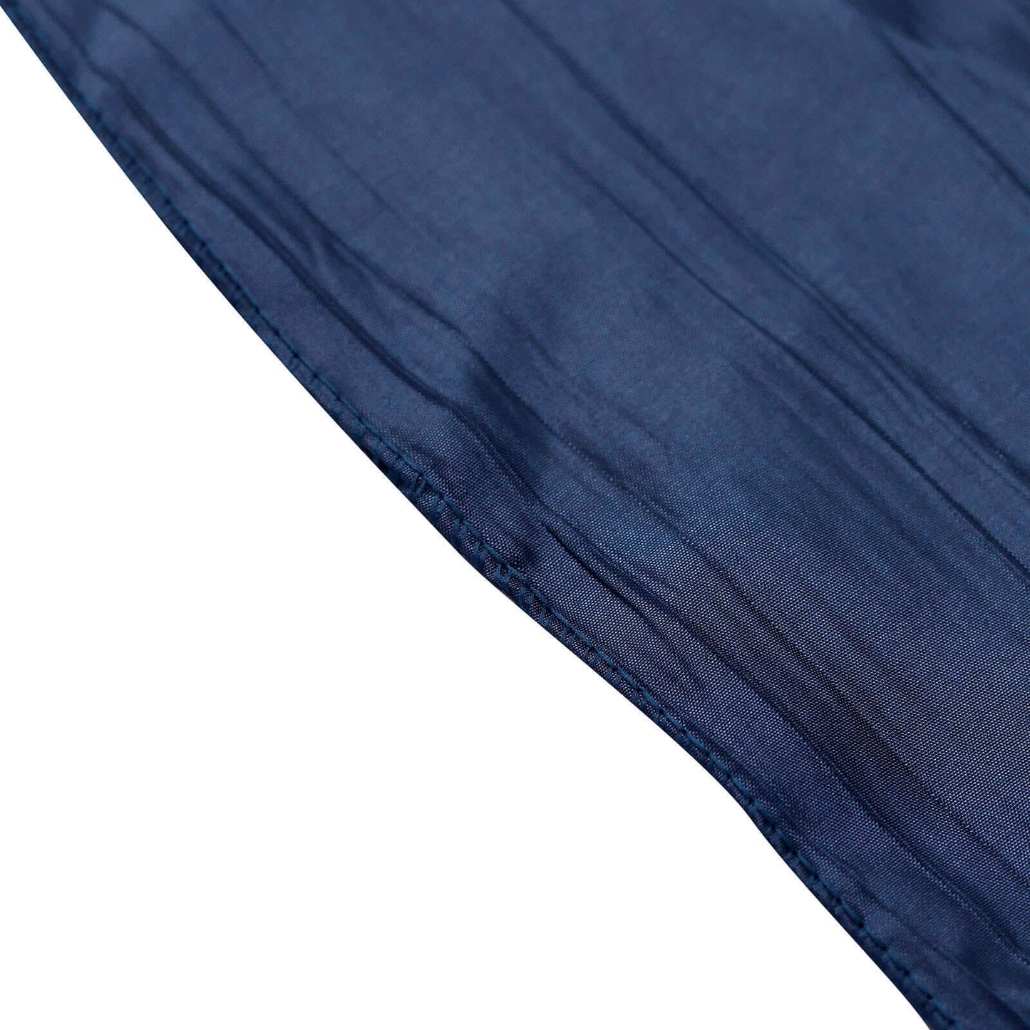 5 Pack Taffeta 6"x106" Chair Sashes Navy Blue Accordion Crinkle Texture - Stylish Decor for Weddings & Gatherings