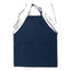 Navy Blue Premium Polyester Cooking Chef Apron with Adjustable Neck and Long Ties, Waterdrop Resistant 2 Pockets Unisex Kitchen Bib Apron