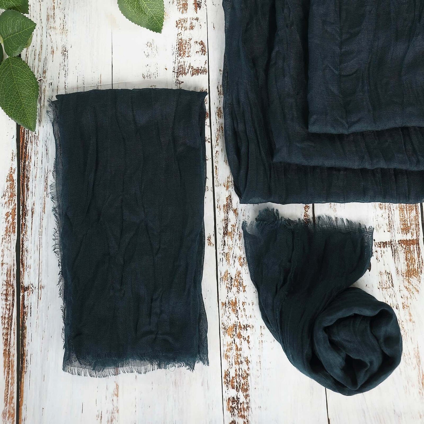 5 Pack Gauze Cheesecloth 24"x19" Napkins Navy Blue Reusable Dinner Napkins