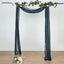 20ft Navy Blue Gauze Cheesecloth Fabric Wedding Arch Drapery, Window Scarf Valance, Boho Decor Arbor Curtain Panel