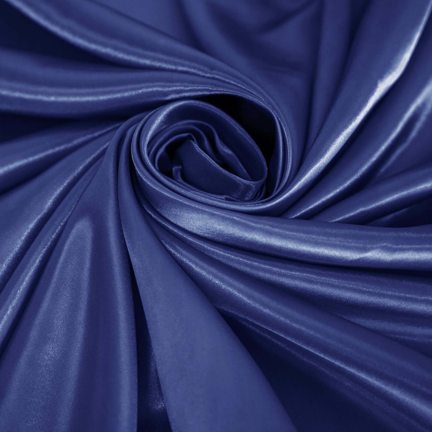 Satin 120" Round Tablecloth Navy Blue - Stylish Seamless Table Cover