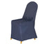 Polyester Slip On Banquet Chair Covers Navy Blue - Stain-Resistant Reusable Durable Fabric