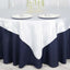 Satin 72"x72" Table Overlay Square Tablecloth White - Smooth Finish for Luxurious Events