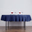 Polyester 70" Round Tablecloth Navy Blue - Durable & Wrinkle-Resistant Table Cover