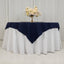 Cotton Blend 54"x54" Table Overlay Square Tablecloth Navy - Wrinkle-Resistant Table Topper