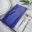 5 Pack Premium Velvet 20"x20" Napkins Royal Blue - Soft Sheen Finish Cloth Napkins