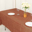Taffeta 60"x102" Rectangle Tablecloth Terracotta (Rust) - Accordion Crinkle Table Cover