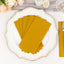 20 Pack Linen-Like Paper 8.5"x4" Napkins Gold - Highly Absorbent & Disposable Airlaid Guest Towels for Special Occasions