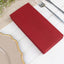 20 Pack Linen-Like Paper 8.5"x4" Napkins Burgundy - Highly Absorbent & Disposable Airlaid Guest Towels